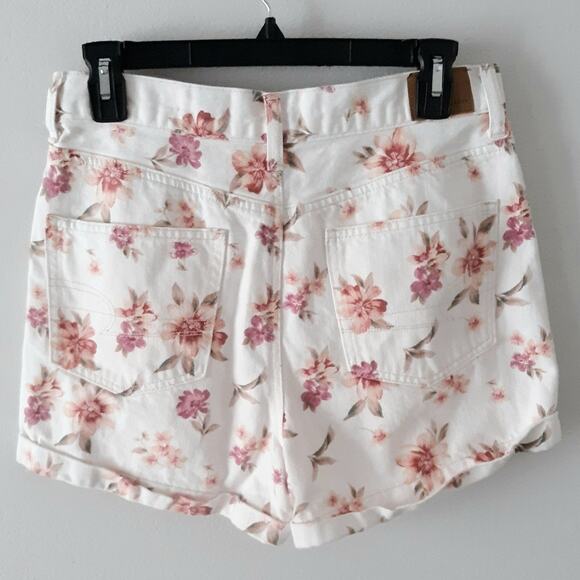 AEO High Rise Denim Shorts 8 - Picture 3 of 4